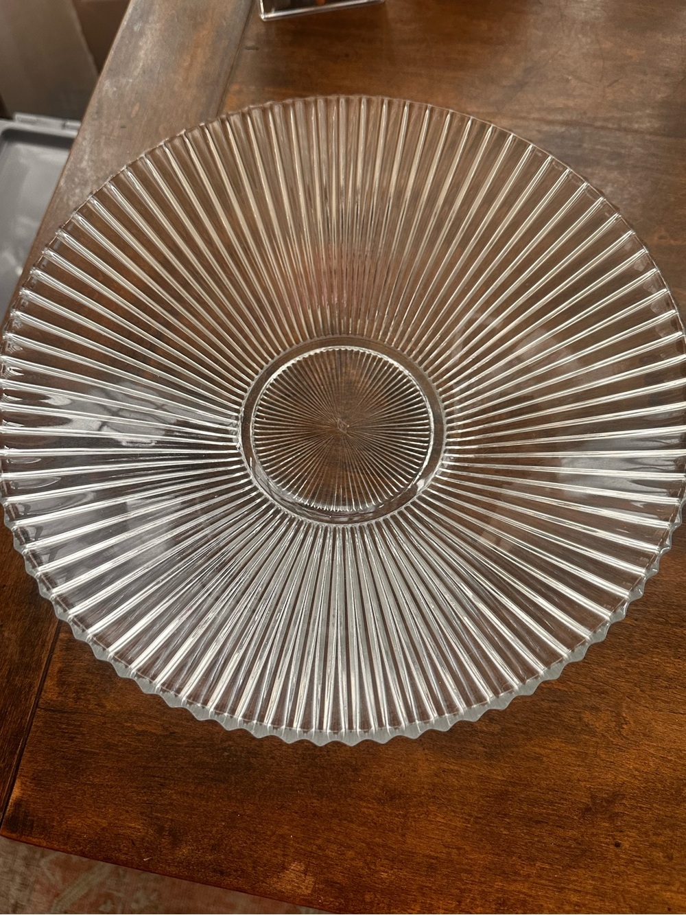 Vintage Heisey Glass Starburst Bowl